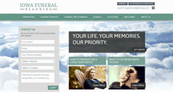 Desktop Screenshot of iowafuneralplanning.com
