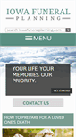Mobile Screenshot of iowafuneralplanning.com