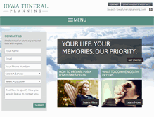 Tablet Screenshot of iowafuneralplanning.com